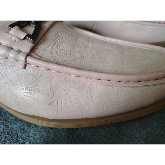 Antonio Cerrelli Elite Shoes Mens 8.5 Pink Embossed Loafers Slip On Dress Peach main image 6